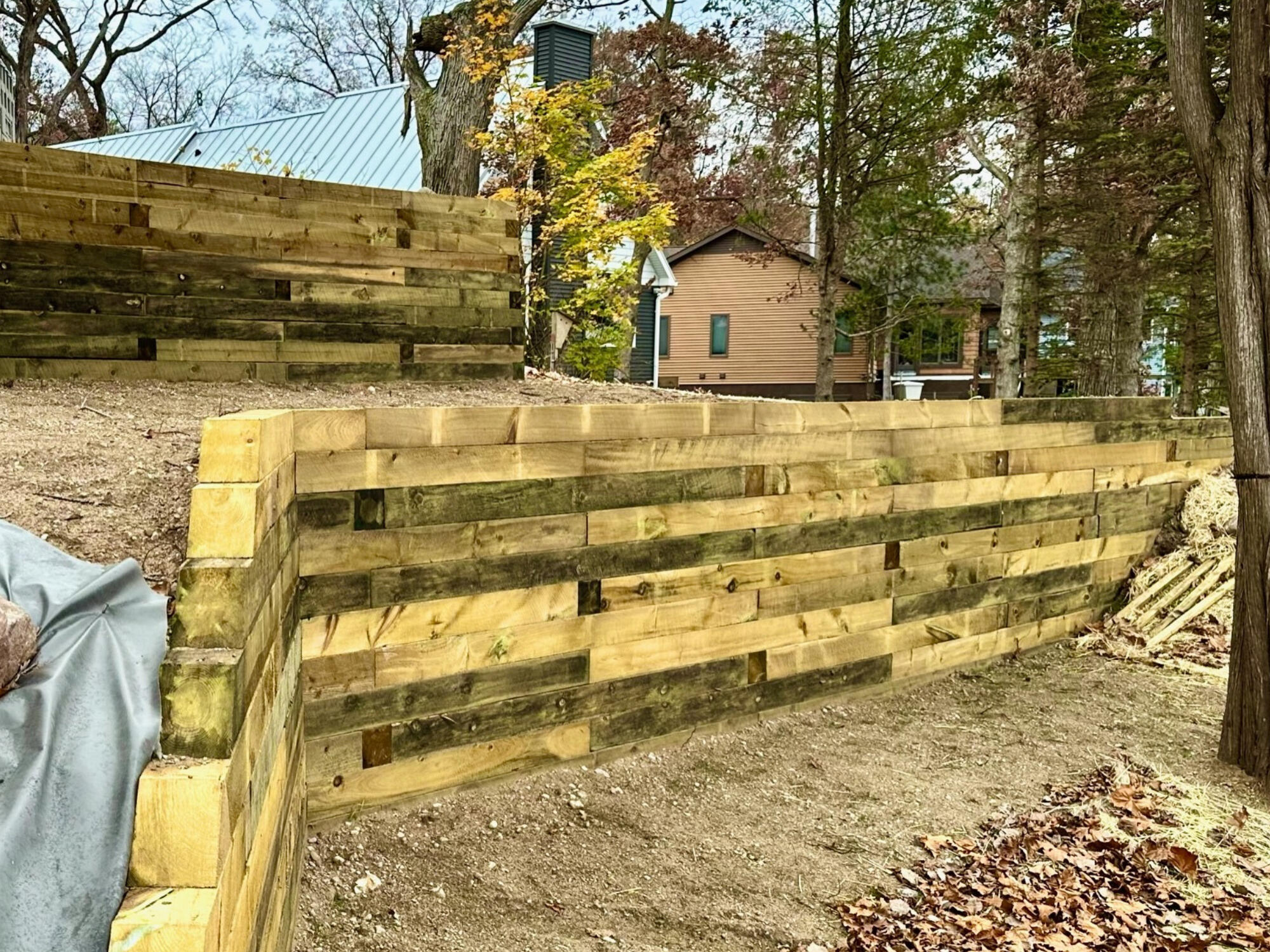 CALGARY TIMBER RETAINING WALLS
